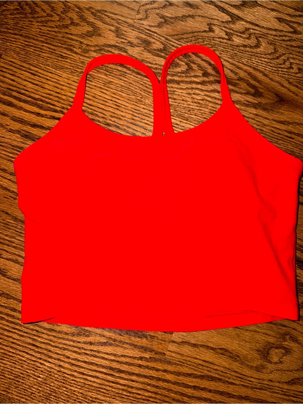 Beyond Yoga Candy Apple Red Crop Tank Top